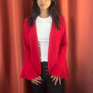 X-Small Red Kenaf Blazer